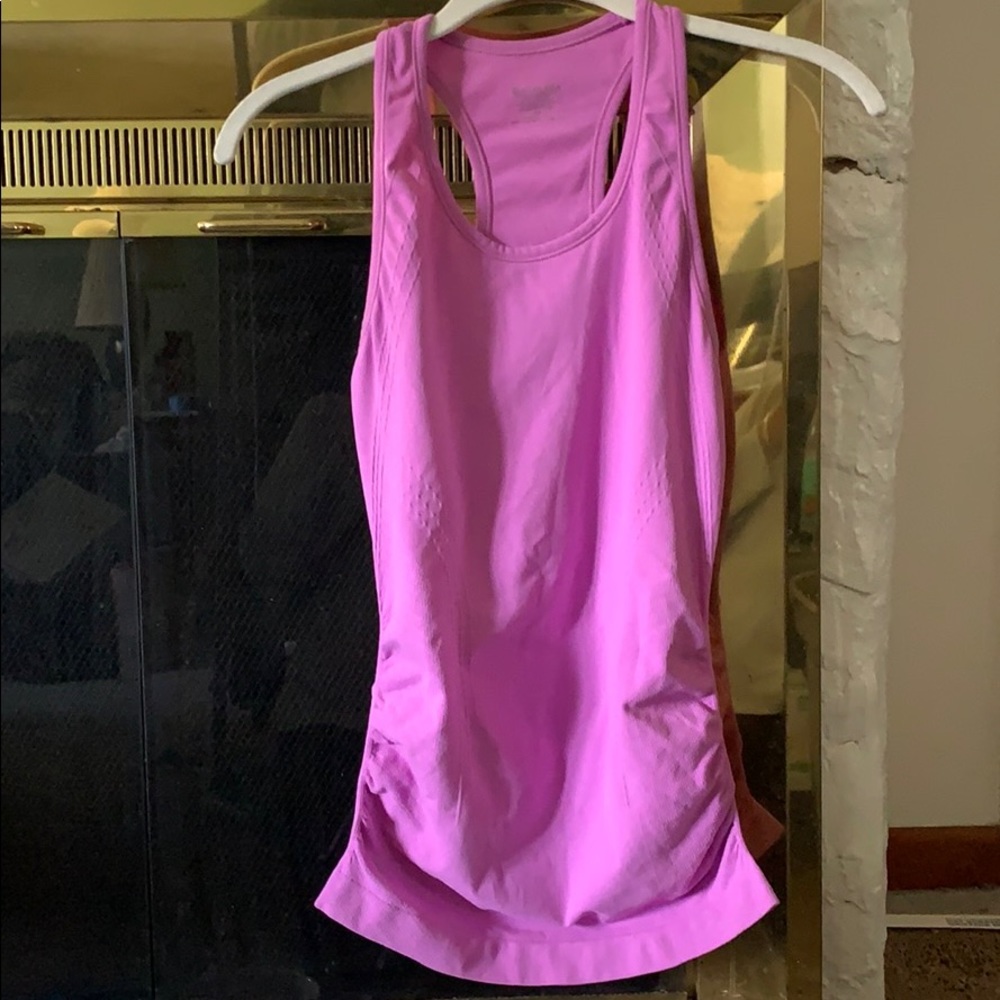 Athleta Purply Pink Ruched Tank Top XS